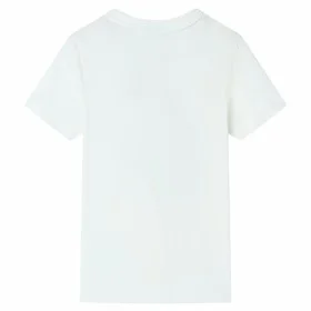 Children's short-sleeved t-shirt in ecru color 140 by , Kids T-shirts - Ref: Foro24-11813, Price: 8,12 €, Discount: %