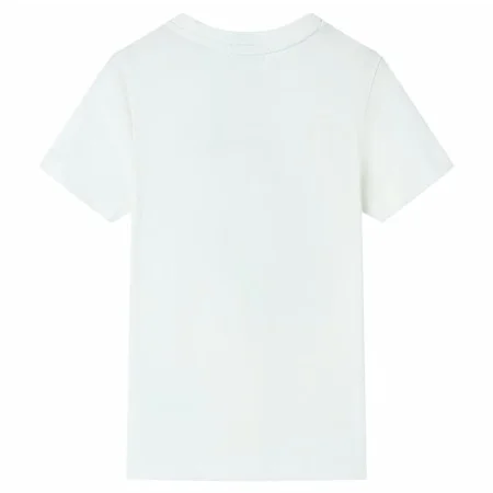 Children's short-sleeved t-shirt in ecru color 140 by , Kids T-shirts - Ref: Foro24-11813, Price: 8,12 €, Discount: %