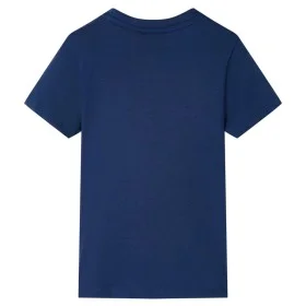 Dunkelblaues kurzärmeliges Kinder-T-Shirt 128 von , Kinder-T-Shirts - Ref: Foro24-11942, Preis: 8,32 €, Rabatt: %