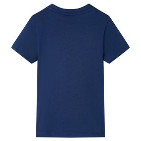Dunkelblaues kurzärmeliges Kinder-T-Shirt 128 von , Kinder-T-Shirts - Ref: Foro24-11942, Preis: 8,41 €, Rabatt: %