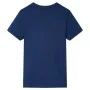 Dunkelblaues kurzärmeliges Kinder-T-Shirt 128 von , Kinder-T-Shirts - Ref: Foro24-11942, Preis: 8,32 €, Rabatt: %