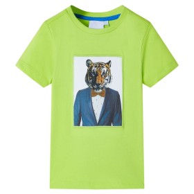Kurzarm-T-Shirt für Kinder in der Farbe Lime 104 von , Kinder-T-Shirts - Ref: Foro24-11935, Preis: 8,41 €, Rabatt: %