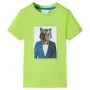 Children's short-sleeved t-shirt in lime color 104 by , Kids T-shirts - Ref: Foro24-11935, Price: 8,32 €, Discount: %