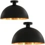 Ceiling lamps 2 pcs black and gold hemispherical E27 by vidaXL, Lamps - Ref: Foro24-50873, Price: 73,71 €, Discount: %