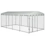 Outdoor kennel with roof 8x4x2.3 m by vidaXL, Dog kennels and fences - Ref: Foro24-144937, Price: 731,75 €, Discount: %