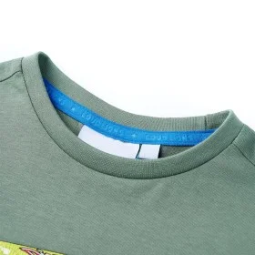Kurzarm-Kinder-T-Shirt in Khaki, Größe 128. von , Kinder-T-Shirts - Ref: Foro24-11837, Preis: 7,88 €, Rabatt: %