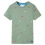Kurzarm-Kinder-T-Shirt in Khaki, Größe 128. von , Kinder-T-Shirts - Ref: Foro24-11767, Preis: 9,63 €, Rabatt: %