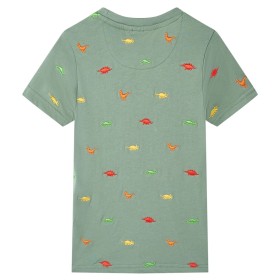 Kurzarm-Kinder-T-Shirt in Khaki, Größe 104. von , Kinder-T-Shirts - Ref: Foro24-11765, Preis: 9,72 €, Rabatt: %