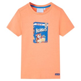 Camiseta de manga corta infantil naranja neón 92 de , Camisetas para niños - Ref: Foro24-11849, Precio: 7,96 €, Descuento: %