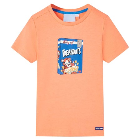 Kurzarm-Kinder-T-Shirt in Neon-Orange, Größe 92. von , Kinder-T-Shirts - Ref: Foro24-11849, Preis: 7,96 €, Rabatt: %