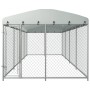 Außenzwinger mit Dach 8x4x2,3 m von vidaXL, Hundehütten und Zäune - Ref: Foro24-144937, Preis: 692,25 €, Rabatt: %