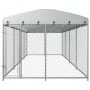 Outdoor kennel with roof 8x4x2.3 m by vidaXL, Dog kennels and fences - Ref: Foro24-144937, Price: 731,75 €, Discount: %