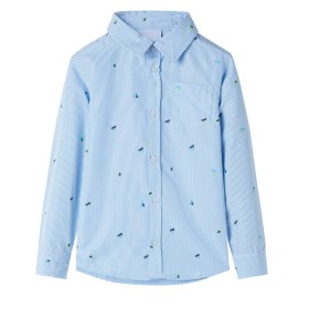 Camisa infantil azul claro 116