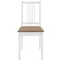 Dining chairs with cushions 2 units white solid wood by , dining chairs - Ref: Foro24-247634, Price: 98,86 €, Discount: %