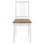 Esszimmerstühle mit Kissen, 2 Einheiten, weißes Massivholz von , Essstühle - Ref: Foro24-247634, Preis: 115,59 €, Rabatt: %