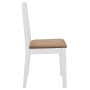 Esszimmerstühle mit Kissen, 2 Einheiten, weißes Massivholz von , Essstühle - Ref: Foro24-247634, Preis: 115,59 €, Rabatt: %
