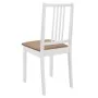 Dining chairs with cushions 2 units white solid wood by , dining chairs - Ref: Foro24-247634, Price: 98,86 €, Discount: %