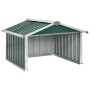 Cobertizo para cortacésped acero galvanizado verde 92x97x63 cm