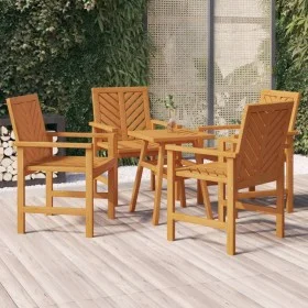 Garden dining chairs 4 pcs solid acacia wood by , Garden chairs - Ref: Foro24-3155975, Price: 354,31 €, Discount: %