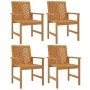 Garden dining chairs 4 pcs solid acacia wood by , Garden chairs - Ref: Foro24-3155975, Price: 360,89 €, Discount: %