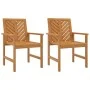 Sillas de comedor de jardín 2 uds madera maciza acacia de , Sillas de jardín - Ref: Foro24-362227, Precio: 182,84 €, Descuent...
