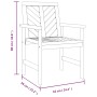 Garten-Esszimmerstühle, 2 Stück, massives Akazienholz von , Gartenstühle - Ref: Foro24-362227, Preis: 188,63 €, Rabatt: %