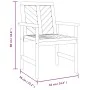 Sillas de comedor de jardín 2 uds madera maciza acacia de , Sillas de jardín - Ref: Foro24-362227, Precio: 182,84 €, Descuent...