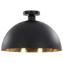 Deckenlampen 2 Stück schwarz und gold halbkugelförmig E27 von vidaXL, Lampen - Ref: Foro24-50873, Preis: 72,49 €, Rabatt: %