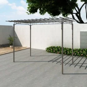 Garden Rose Arch Steel Gazebo Garden Decoration by , Pergolas, arches and garden trellises - Ref: Foro24-40791, Price: 182,96...