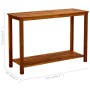 Solid acacia wood garden console table 110x40x75 cm by , Garden tables - Ref: Foro24-316406, Price: 129,45 €, Discount: %