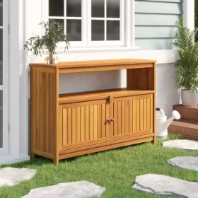 Garden console table solid acacia wood 110x35x75 cm by , Garden tables - Ref: Foro24-319697, Price: 202,55 €, Discount: %
