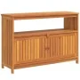 Garden console table solid acacia wood 110x35x75 cm by , Garden tables - Ref: Foro24-319697, Price: 202,55 €, Discount: %