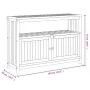 Garden console table solid acacia wood 110x35x75 cm by , Garden tables - Ref: Foro24-319697, Price: 202,55 €, Discount: %