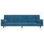 Sofá cama con cojines terciopelo azul de , Sofás - Ref: Foro24-351856, Precio: 326,89 €, Descuento: %