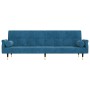 Sofá cama con cojines terciopelo azul by , Sofas - Ref: Foro24-351856, Price: 332,91 €, Discount: %