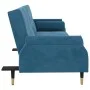 Sofá cama con cojines terciopelo azul de , Sofás - Ref: Foro24-351856, Precio: 326,89 €, Descuento: %