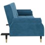 Sofá cama con cojines terciopelo azul by , Sofas - Ref: Foro24-351856, Price: 332,91 €, Discount: %