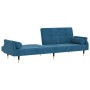 Sofá cama con cojines terciopelo azul by , Sofas - Ref: Foro24-351856, Price: 332,91 €, Discount: %