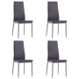 5-teiliger Esstisch und Stühle Set grau von , Möbelsets für Küchen und Esszimmer - Ref: Foro24-281695, Preis: 218,32 €, Rabat...