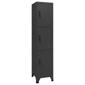 Anthracite grey steel locker 38x45x180 cm by , Lockers and storage cabinets - Ref: Foro24-339783, Price: 161,23 €, Discount: %