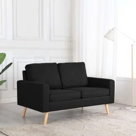 2-Sitzer-Sofa aus schwarzem Stoff von , Sofas - Ref: Foro24-288712, Preis: 233,35 €, Rabatt: %