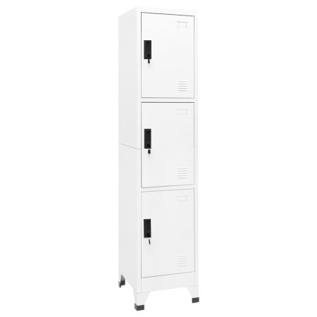Weißer Stahlspind 38x45x180 cm von , Schließfächer und Lagerschränke - Ref: Foro24-339780, Preis: 162,91 €, Rabatt: %