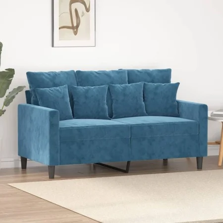 2 seater blue velvet sofa 120 cm by , Sofas - Ref: Foro24-359302, Price: 236,06 €, Discount: %