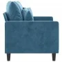2 seater blue velvet sofa 120 cm by , Sofas - Ref: Foro24-359302, Price: 236,06 €, Discount: %