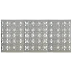 Tableros de clavijas para pared 3 unidades acero 40x58 cm