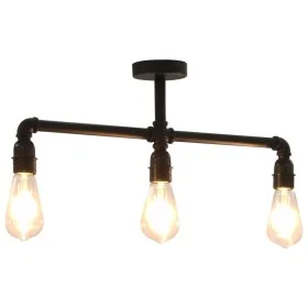 Schwarze Deckenleuchte mit 3 E27-Glühbirnen von vidaXL, Lampen - Ref: Foro24-281628, Preis: 47,65 €, Rabatt: %