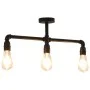Schwarze Deckenleuchte mit 3 E27-Glühbirnen von vidaXL, Lampen - Ref: Foro24-281628, Preis: 47,65 €, Rabatt: %