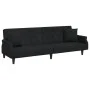 Black velvet sofa bed with armrests by , Sofas - Ref: Foro24-351948, Price: 284,69 €, Discount: %