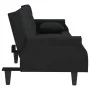 Black velvet sofa bed with armrests by , Sofas - Ref: Foro24-351948, Price: 284,69 €, Discount: %