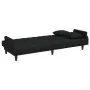 Black velvet sofa bed with armrests by , Sofas - Ref: Foro24-351948, Price: 284,69 €, Discount: %